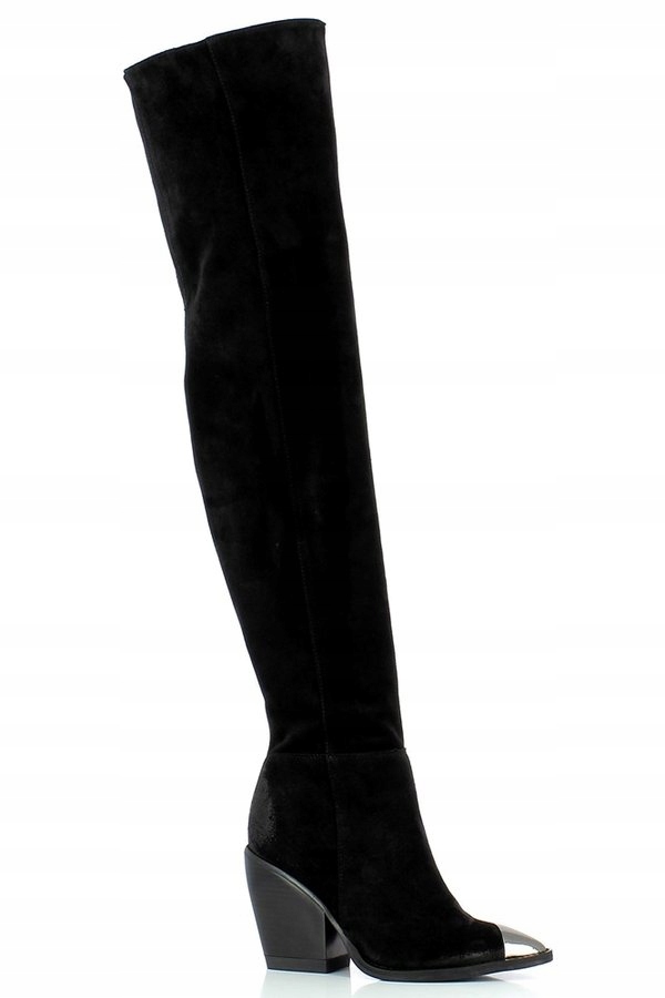 Carinii B5507 Klasická Semišová Kůže Černá 36