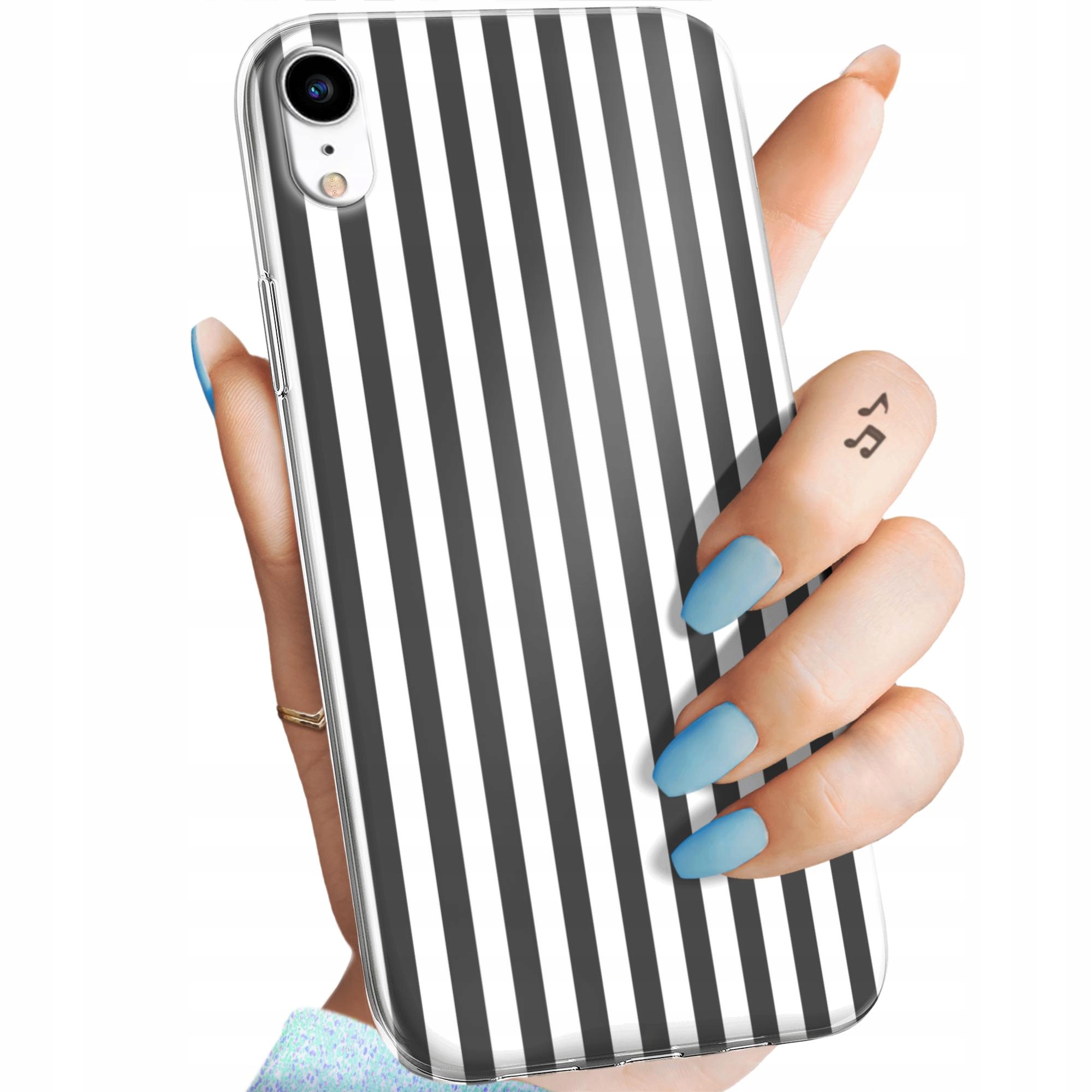 Etui Do Iphone Xr Paski Linie Fale Obudowa Pokrowiec Case