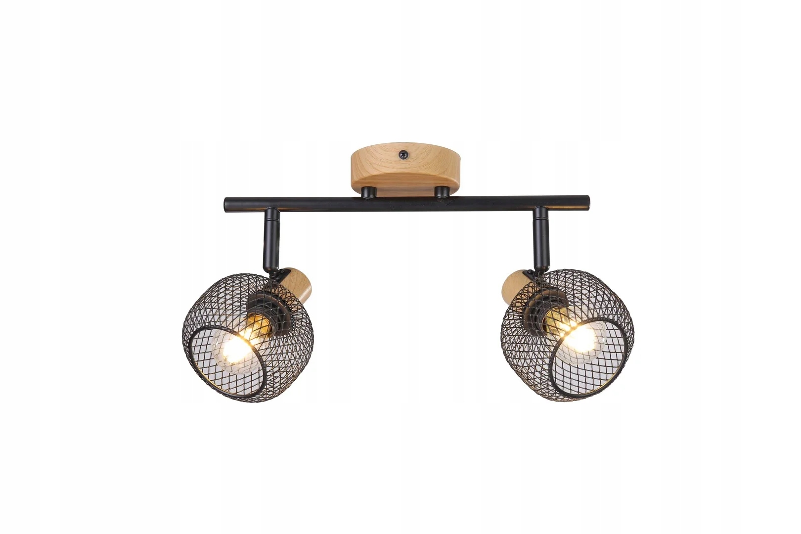 Nástěnný a stropní reflektor buk černý matný E14 2x40W Grendel Rabalux