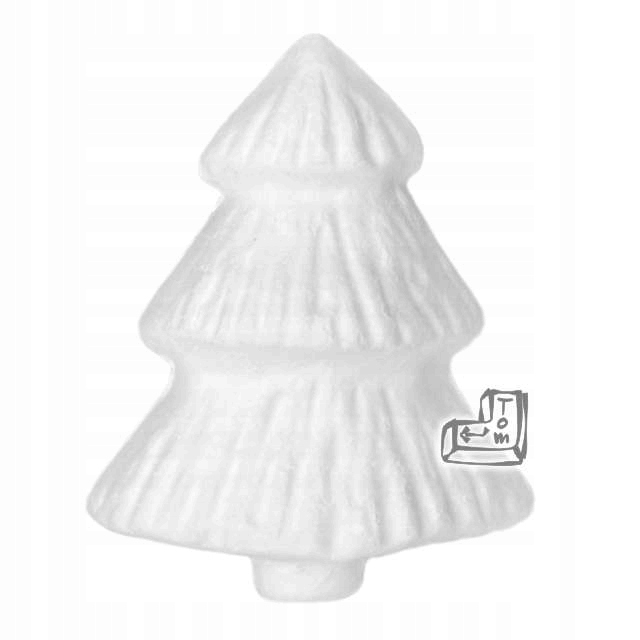 Styropianowa Choinka styropianu 7 cm 5 szt