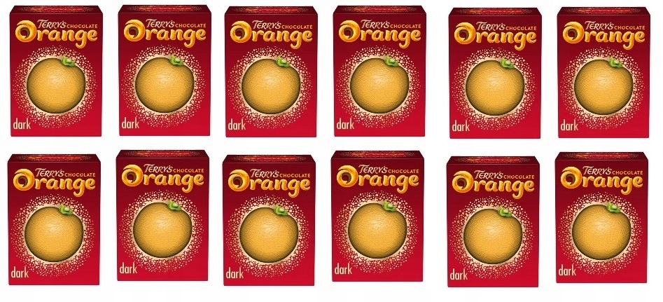 12x 157g Terry's Orange chocolate Dark czekoladki Uk Karton