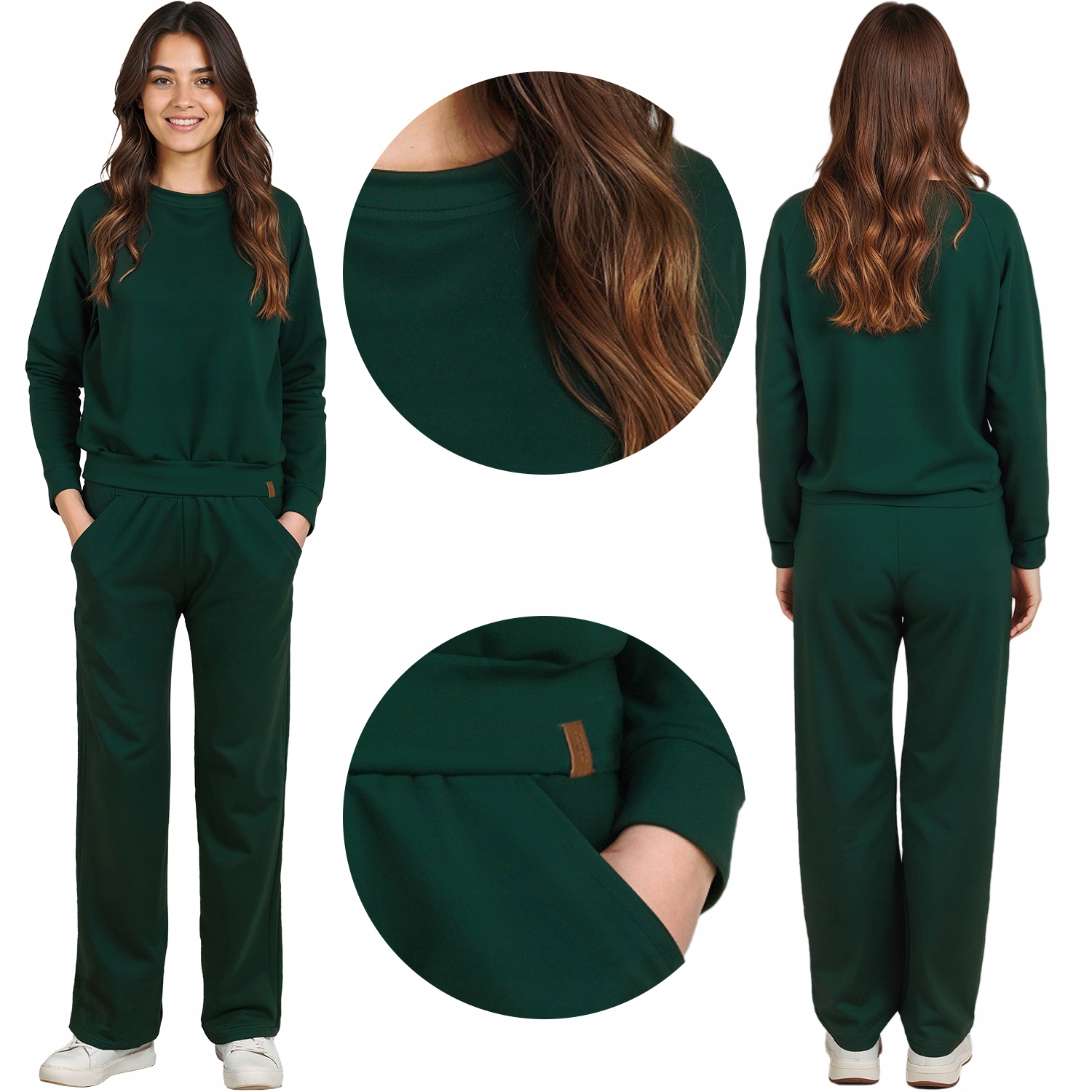 Vivisence 9205kmpl zielony Komplet dresowy damski bluza i spodnie 2XL