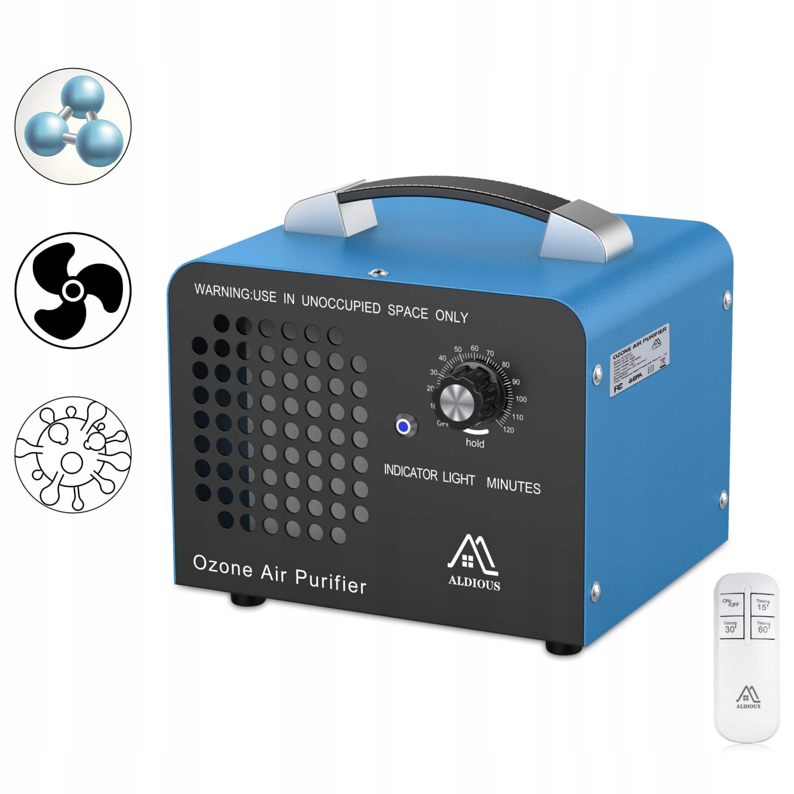 Ozonator Generator Ozonu 10 000mg/h Profesjonalny Oczyszczacz Powietrza