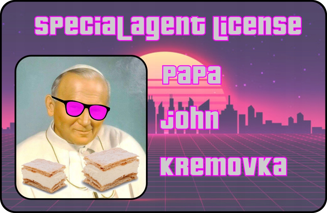 

Karta Licencja Specjalny Agent Papaj Wado Vice
