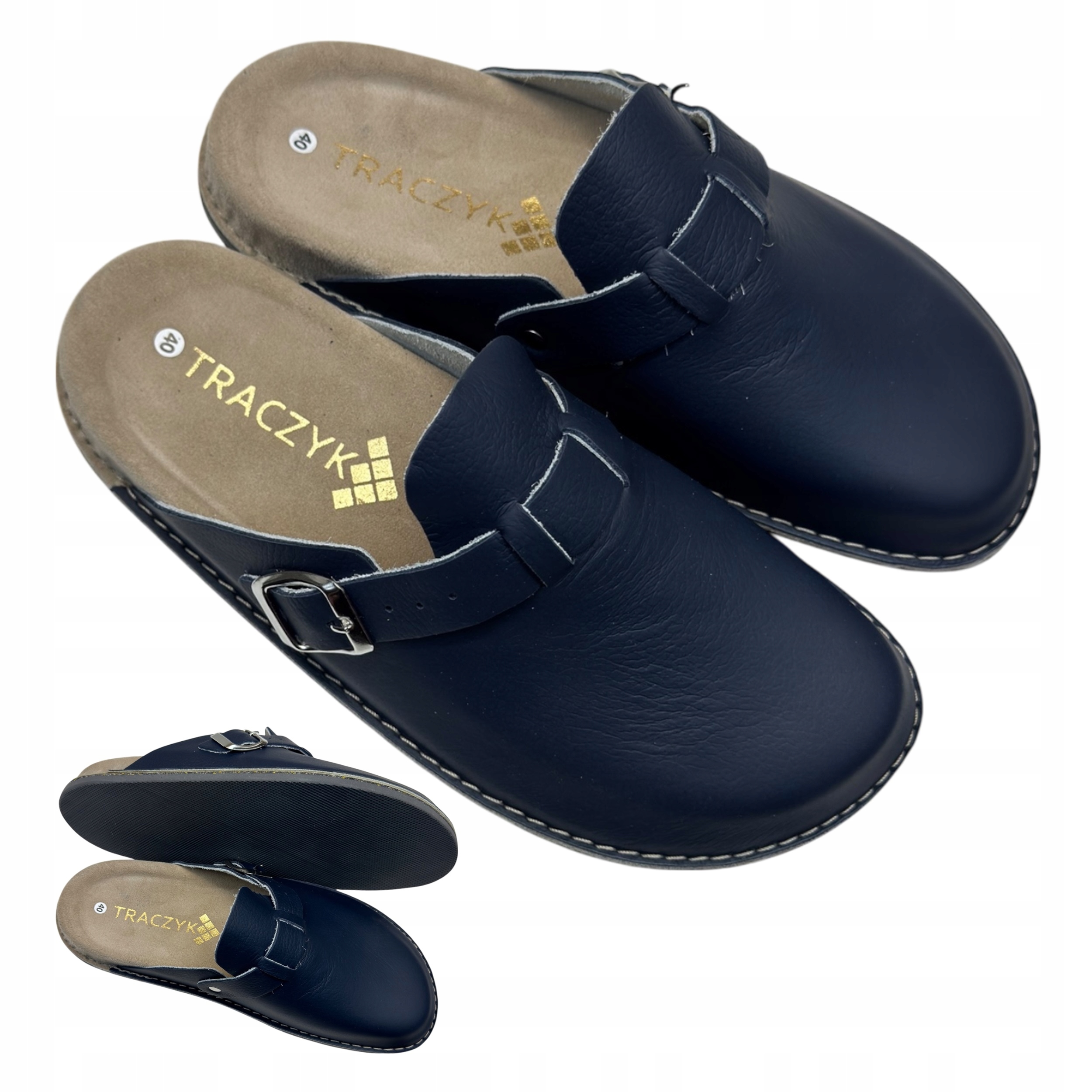 Nazouváky Dámské Pánské Traczyk Tmavě Modré Ortopedické Kůže Lícové vel. 45