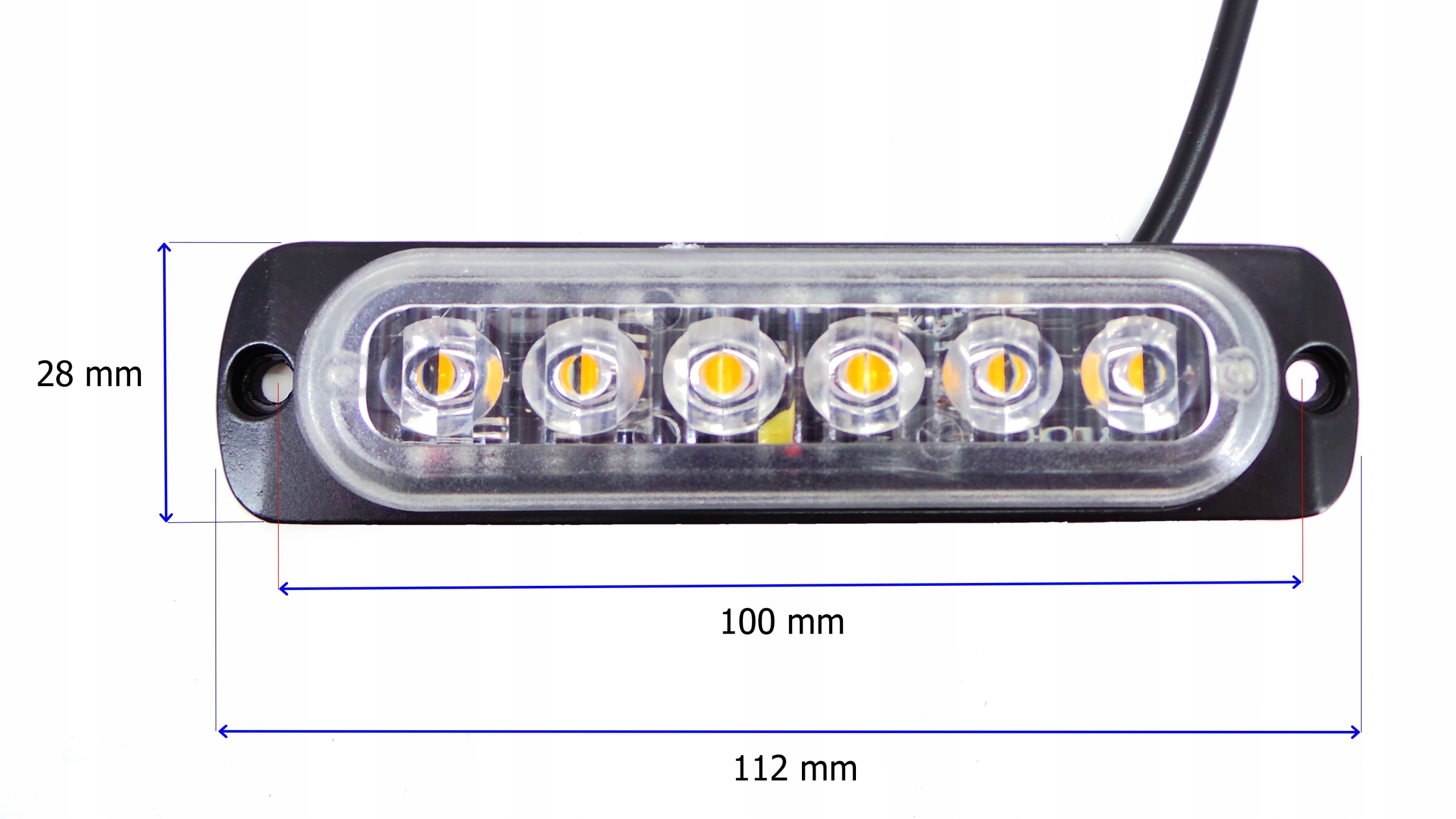 Lampa obrysowa strobo 6 LED 12V-24V, zielona mocna EAN (GTIN) 5904865402595