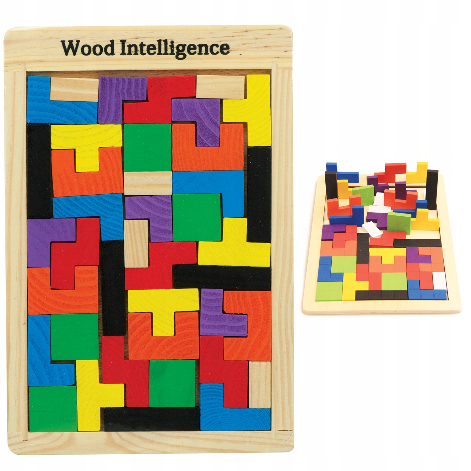 

Klocki Drewniane Puzzle Tetris KX7620 40 Elementów
