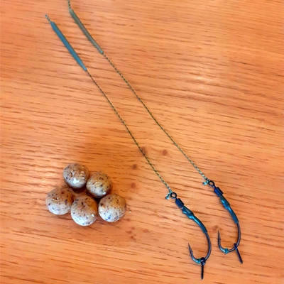 

Przypon Karpiowy Ronnie Rig Hand Made ROZ.4 35LBS