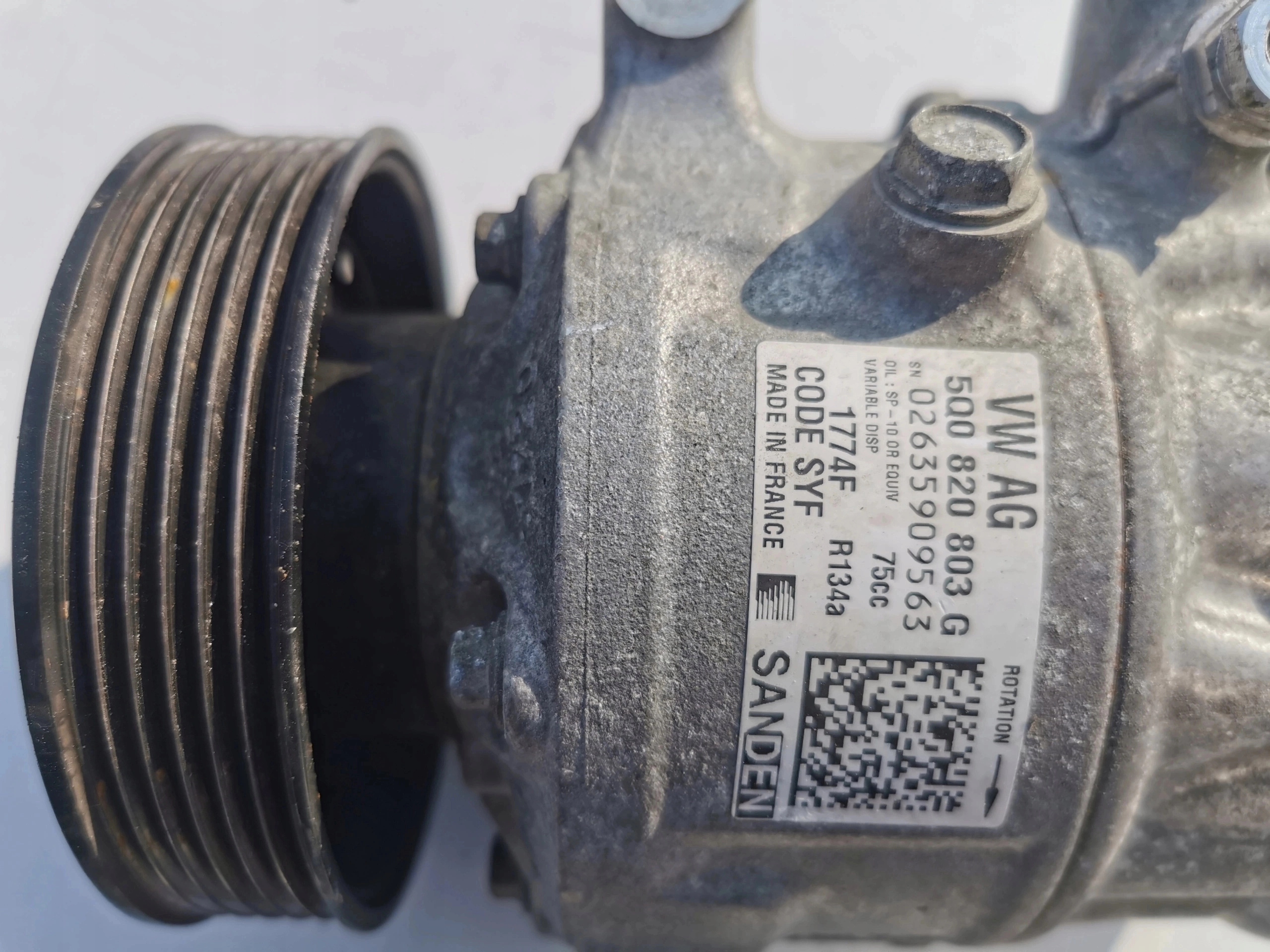 VW GOLF 1.6TDI 5Q0820803G CXXB compressor; KLIMATYZA