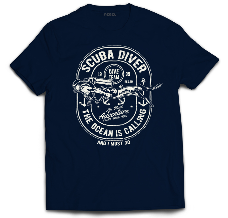 

Tshirt dla nurków scuba diving diver nurkowie XL