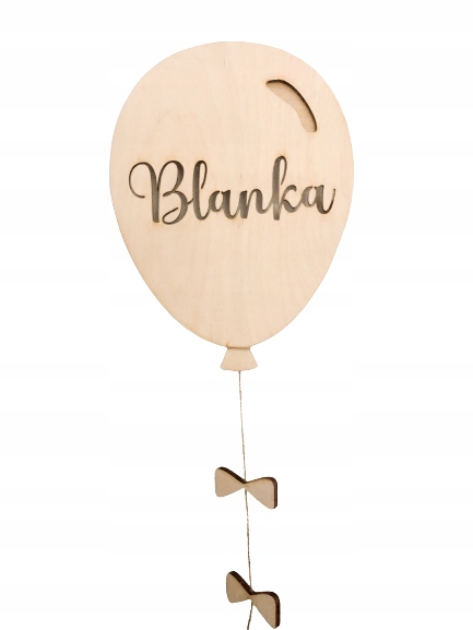 

Lampka Balon nocna Led Z Imieniem Na Baterie