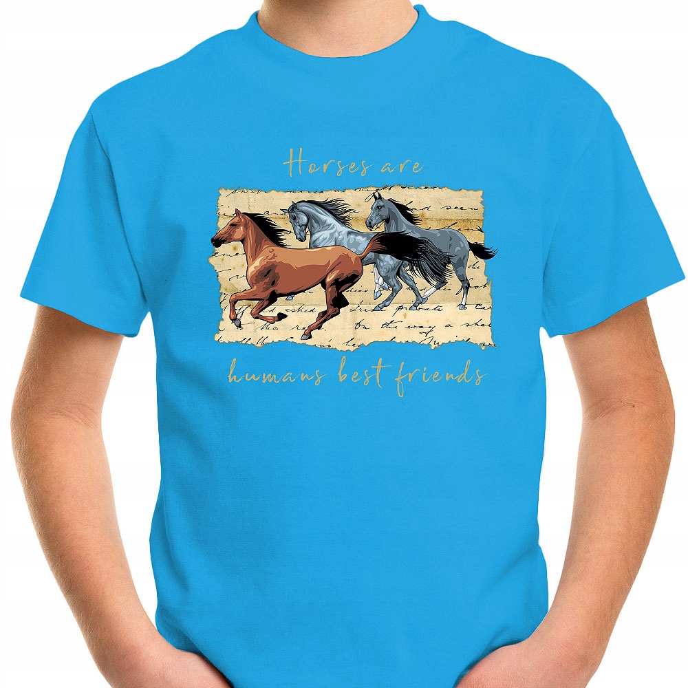 T-SHIRT KOSZULKA DLA DZIECKA KONIE 116 SUPER JAKOŚĆ