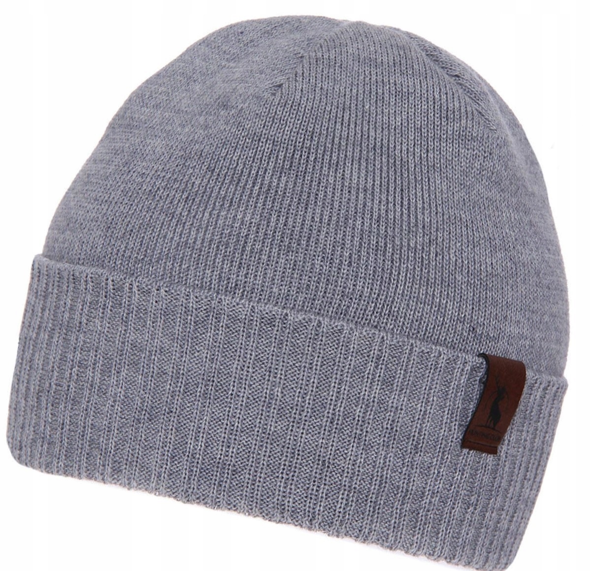 

Czapka Zimowa 50% Wełna Merino Ciepła na Polarze