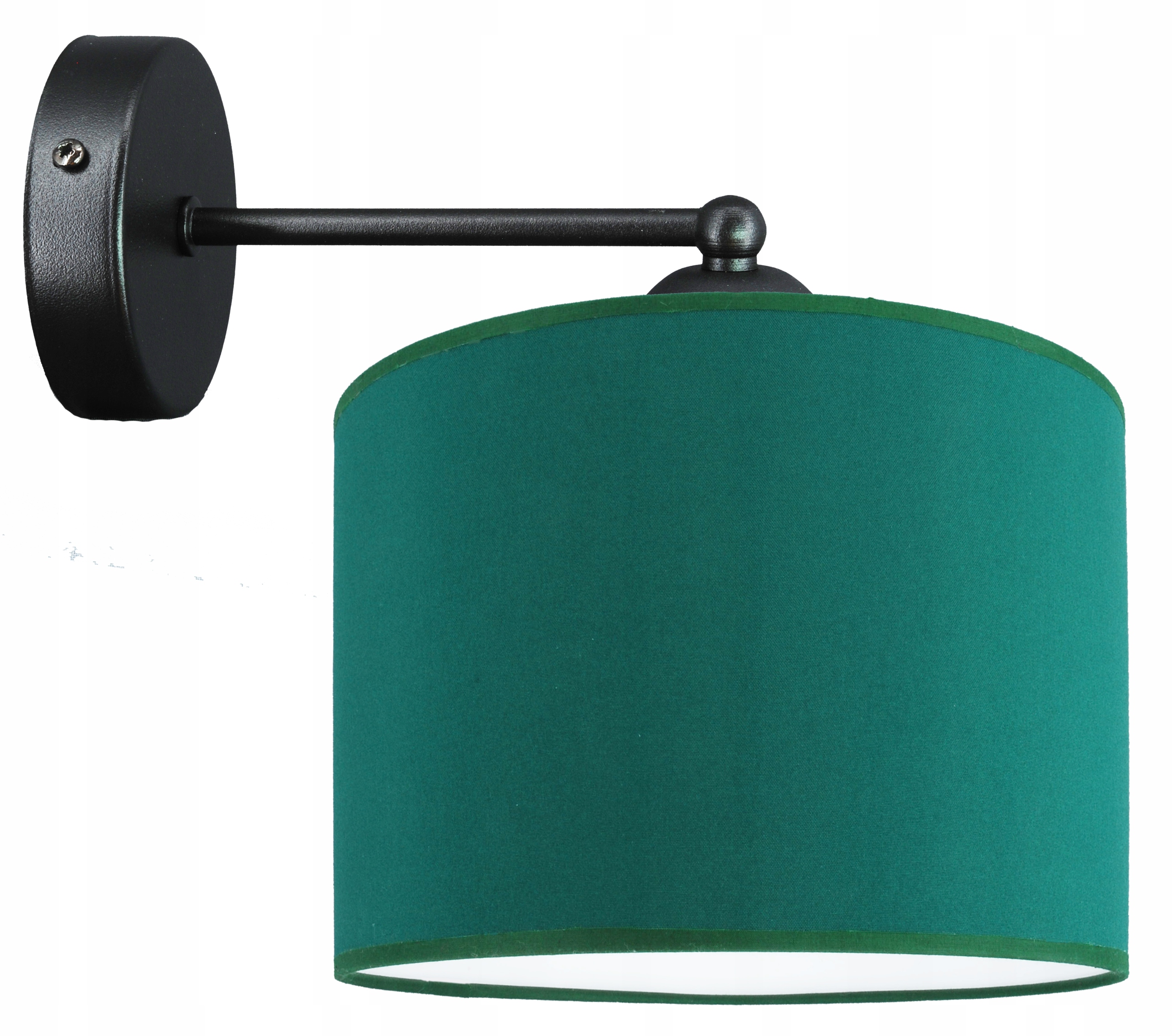 Moderní lampa Kinkiet, nástěnné stínítko 20 cm, lahvově zelená barva, zelená Led