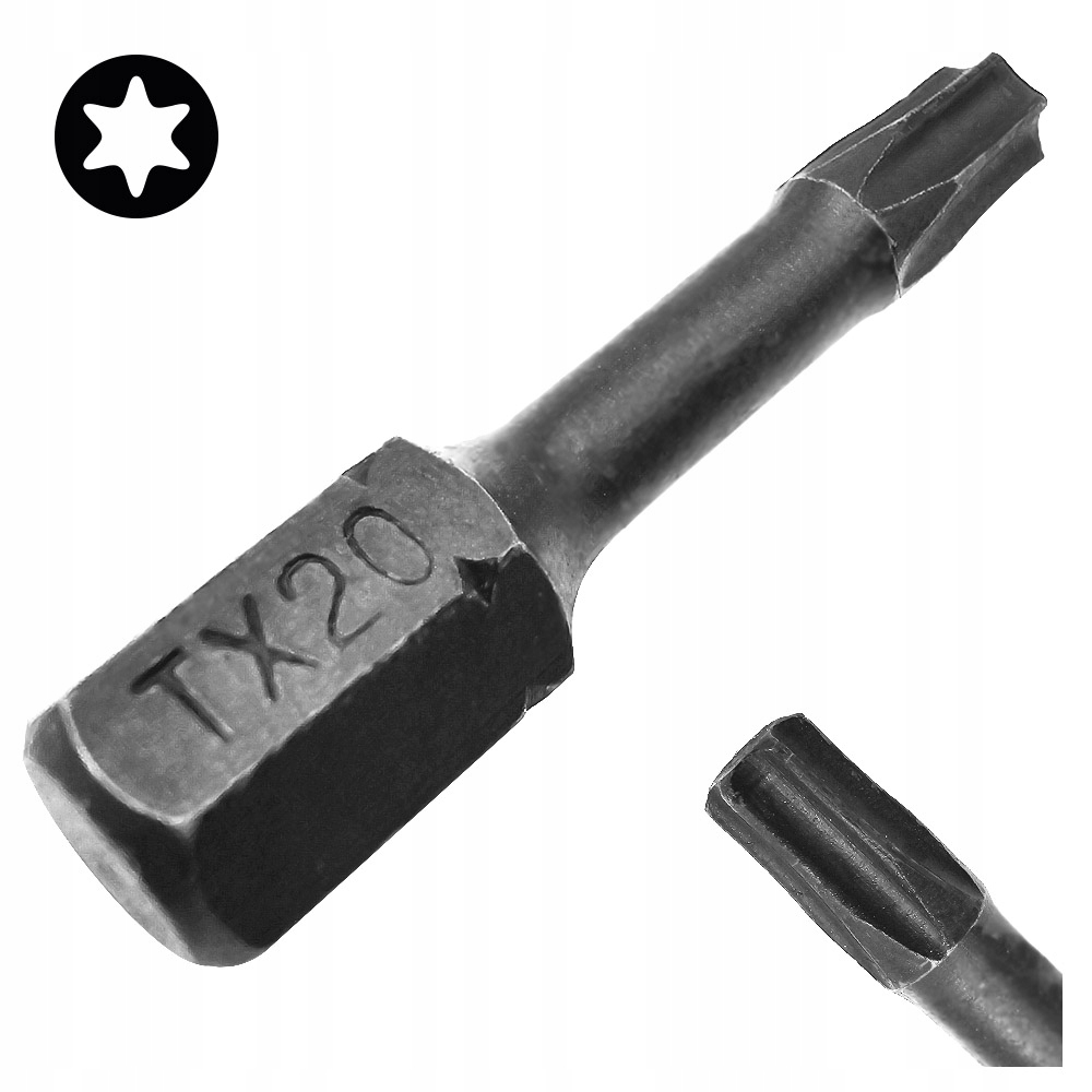 Bit Końcówka Udarowa TX20 30mm Gwiazdkowy Torx Torsion Impact Cobit 1szt