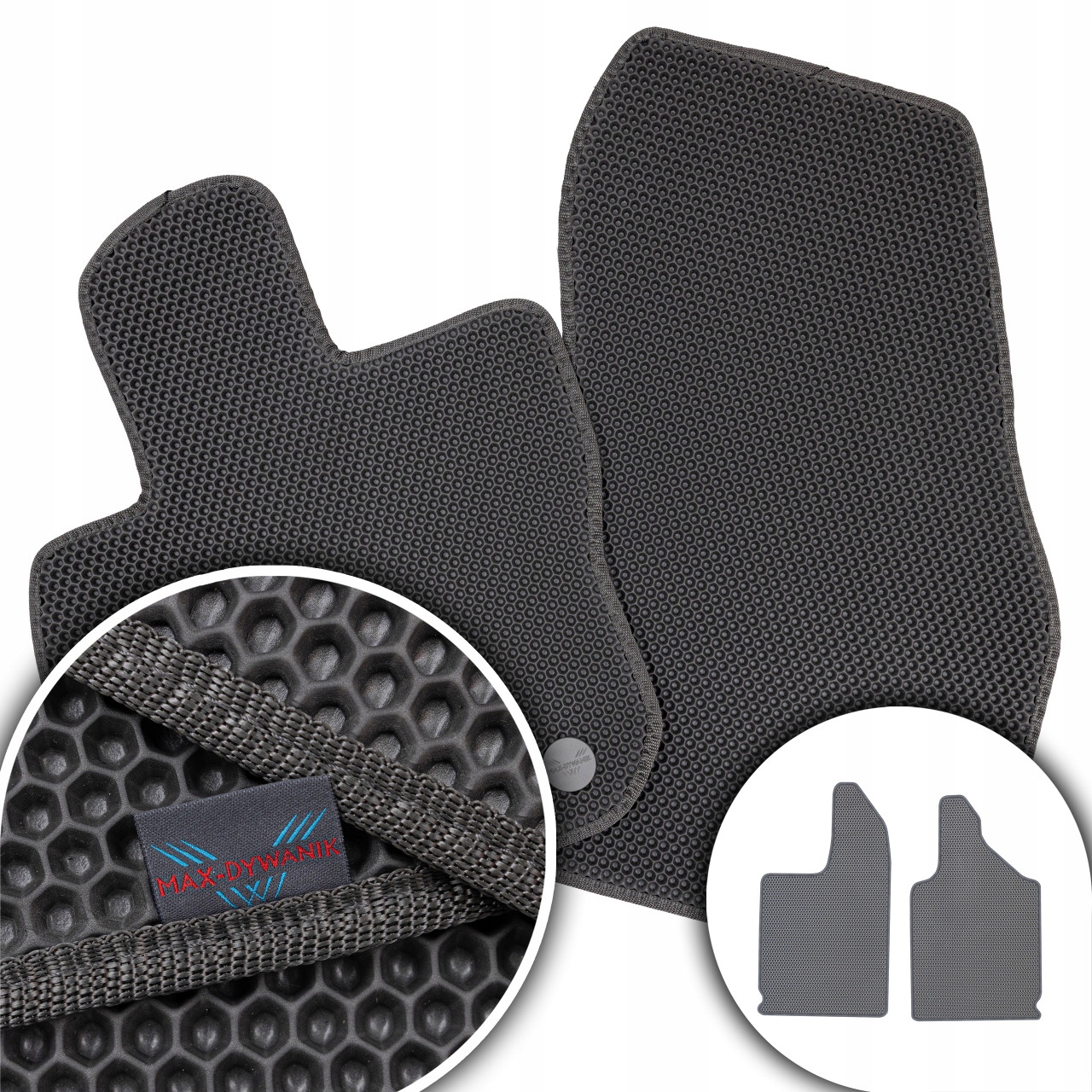 Microcar MC1 MC2 Hatchback 2003-2009 Koberce Eva Eternity Šedé Honey