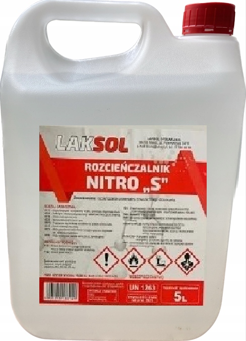 LAKSOL ROZCIEŃCZALNIK NITRO S 5 L Pojemność opakowania 5000 ml