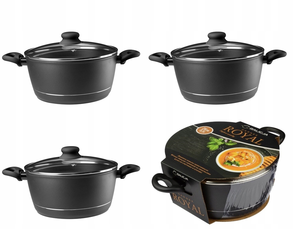 ZESTAW GARNKÓW 1,7/2,5/4,5/5,5 L ROYAL GALICJA