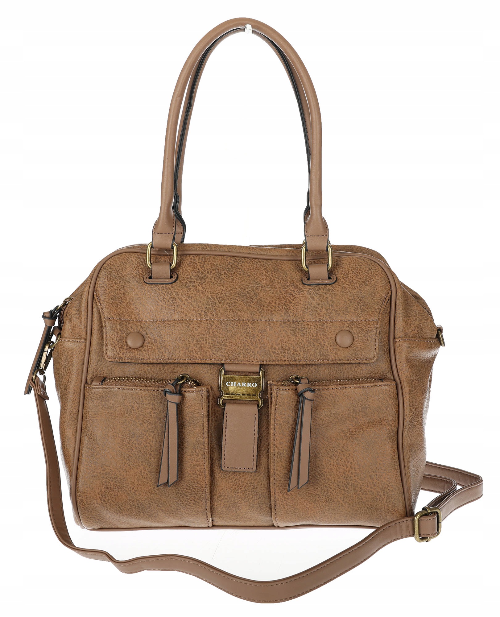 Dámská shopper kabelka A4 kufřík elegantní taška do práce CH810 Béžová