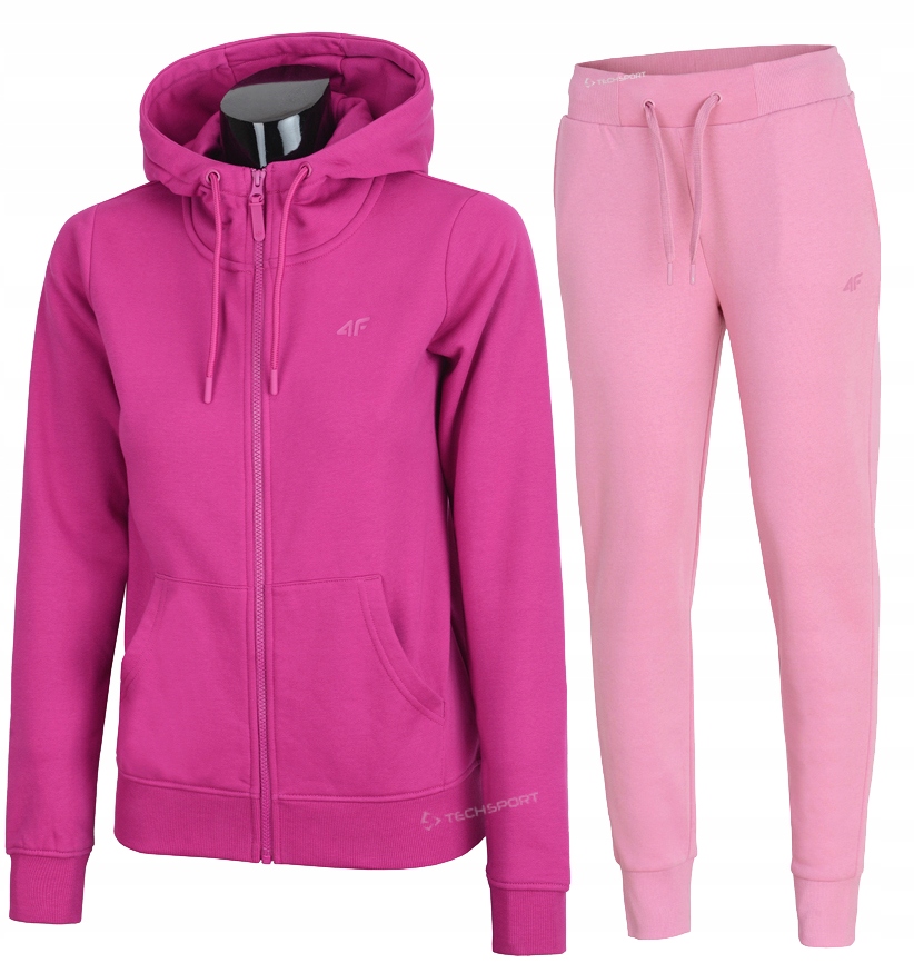 4F Damski Dres Bawełna Komplet Bluza Spodnie S