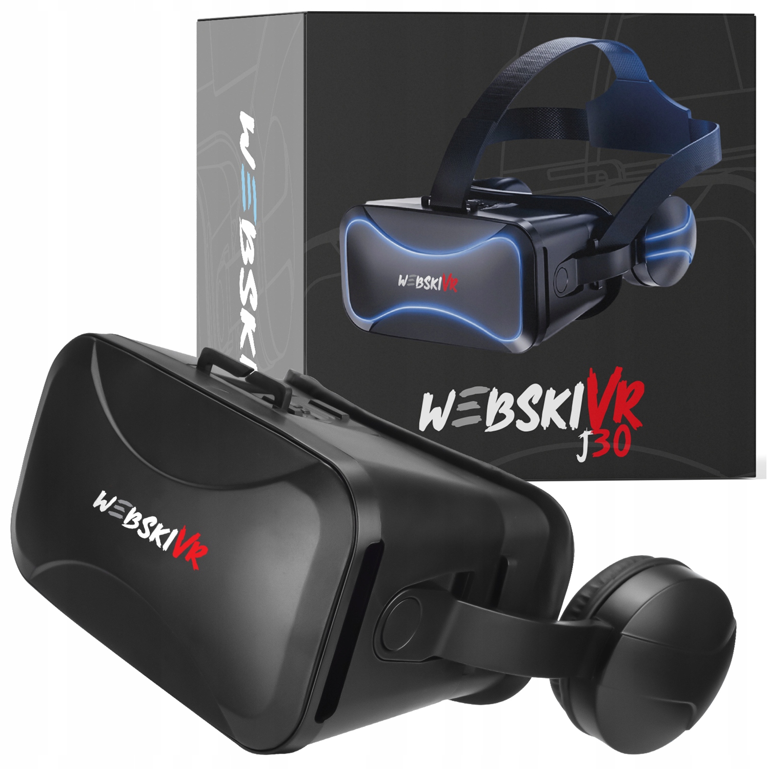 Gogle Okulary Vr 3D 360 Do Telefonu Smartfona Wirtualna Rzeczywistość-Zdjęcie-0