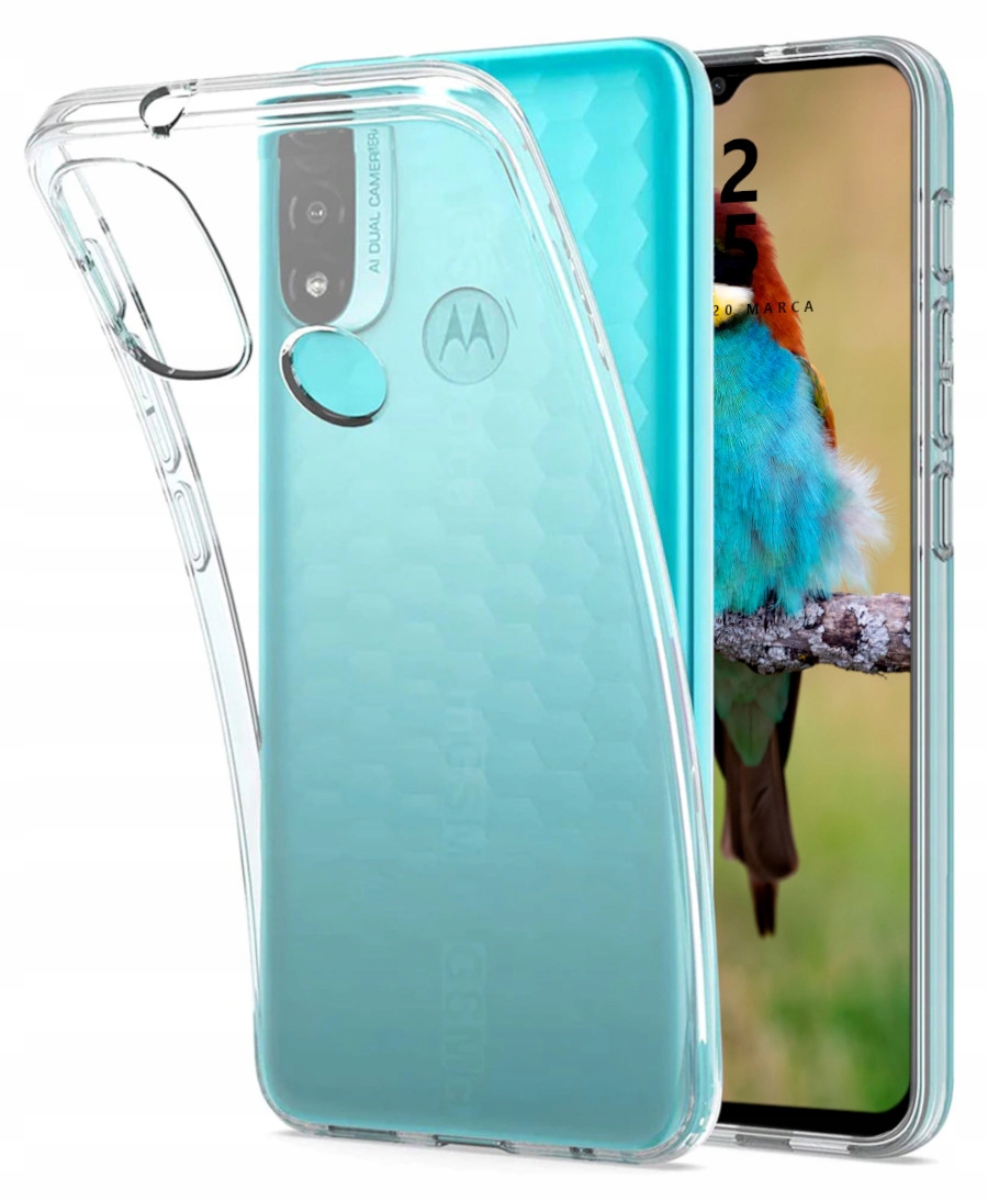 

Etui Żel Clear Case Do Motorola E20 E30 E40 +szkło