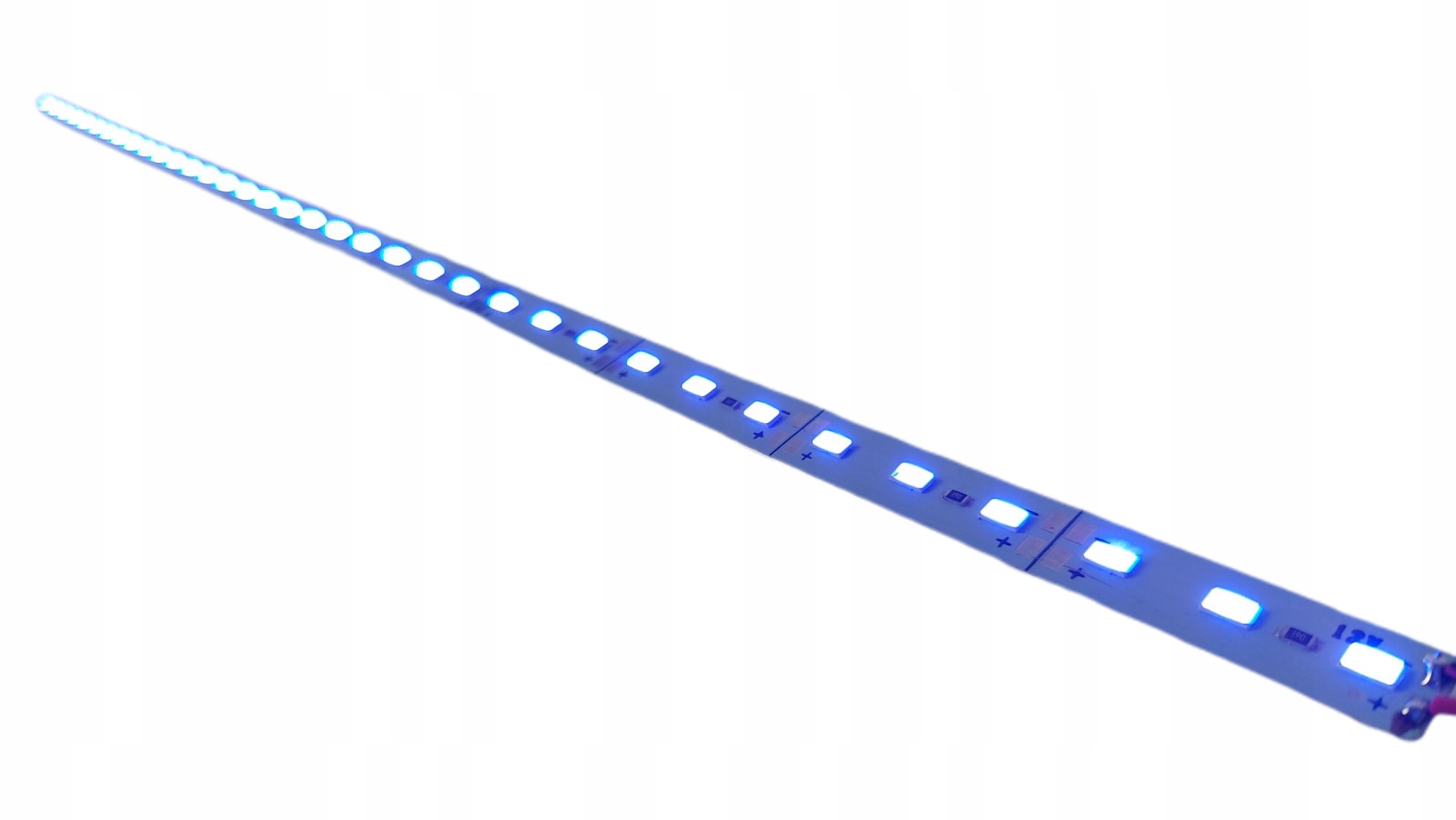 Sztywna taśma 5630 72 Led niebieska blue 12V