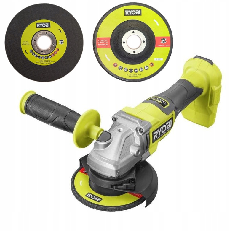 Úhlová bruska bezkartáčový lopatkový spínač 125 mm Ryobi Ryobi
