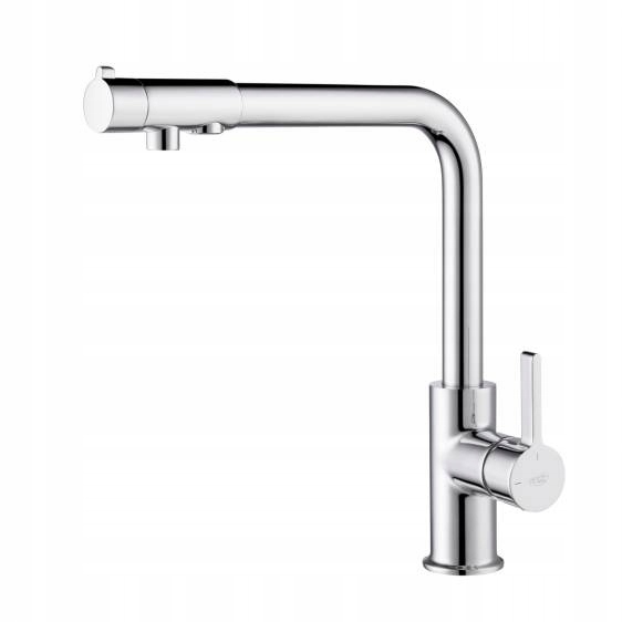 Stojanková kuchynská batéria Blue Water Royal, brúsená oceľ