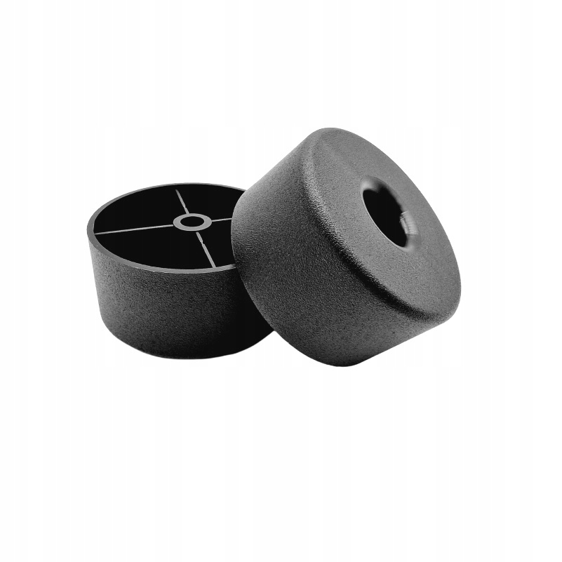 

4 x ślizgacz stopka meblowa czarna fi 50 x 25 mm