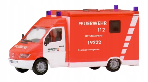 Herpa 1:87 Model Auta Mercedes Sprinter Hasiči Wuppertal 044387