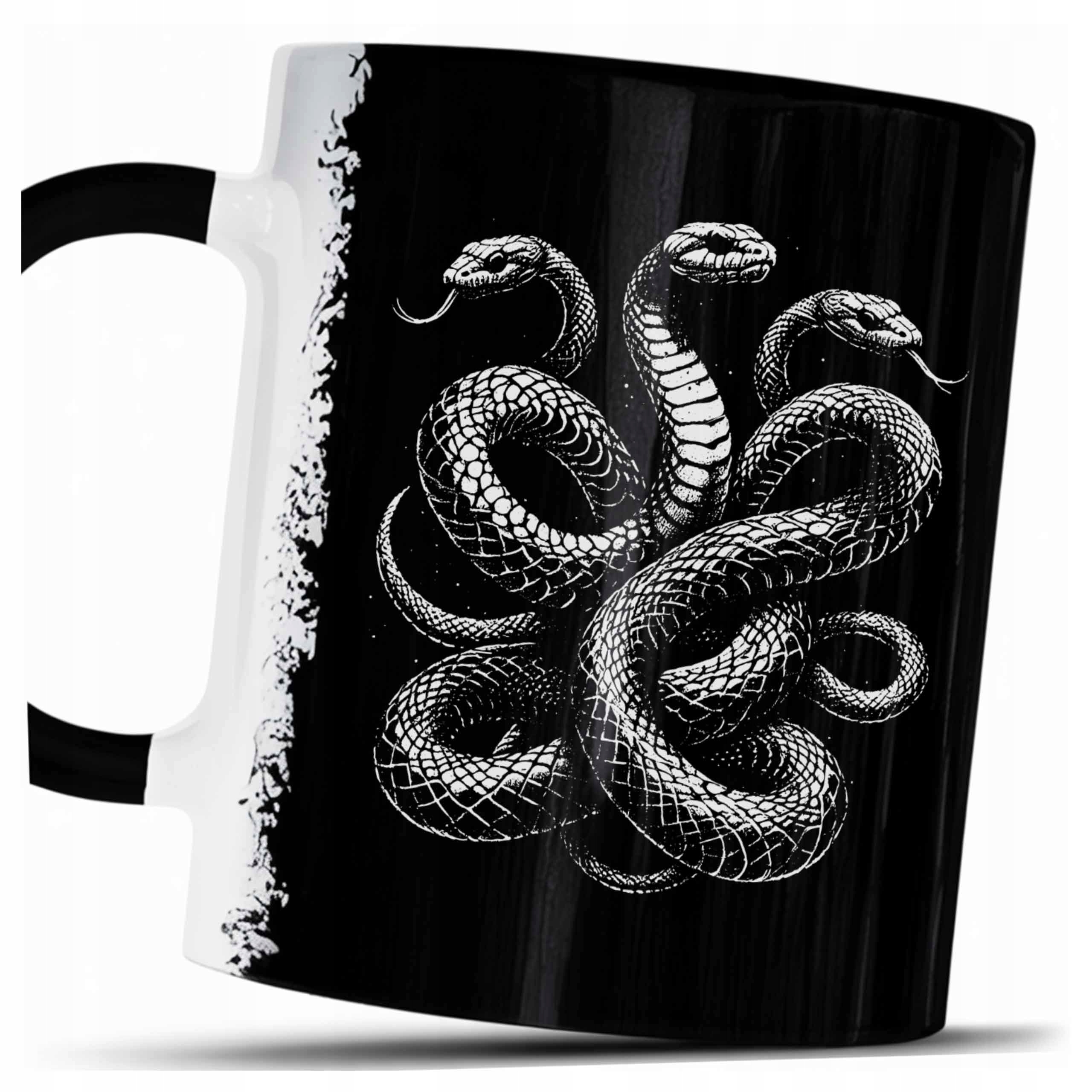 Kubek Hydra Węże Mroczna Grafika Mitologia Potwór Moc