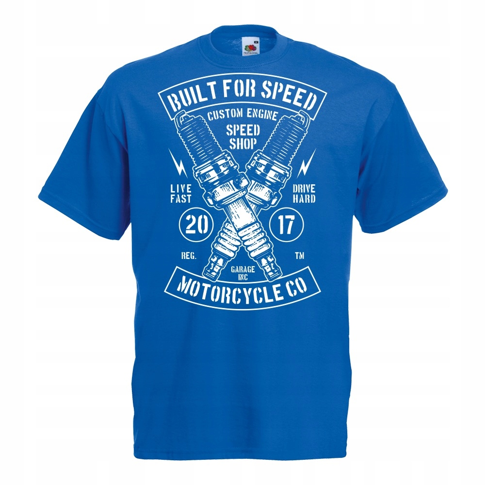 

Koszulka speed silnik motocykl motor XXL niebieska