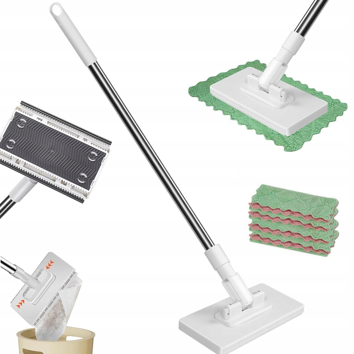 Levně Plochý mop utěrka z mikrovlákna, lehká, každá utěrka