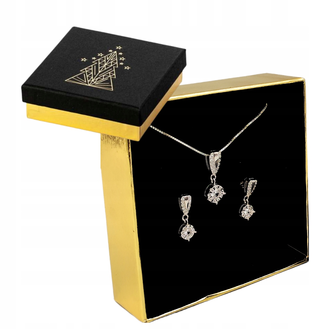 Dárek K Vánocům Pro Babičku, Maminku, Manželku, Stříbrný Komplet Šperků