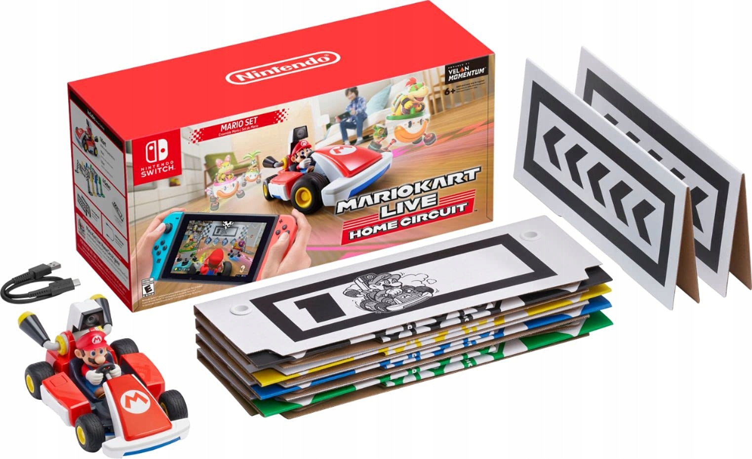 Gra Mario Kart Live Home Circuit Nintendo zdalnie sterowany samochód