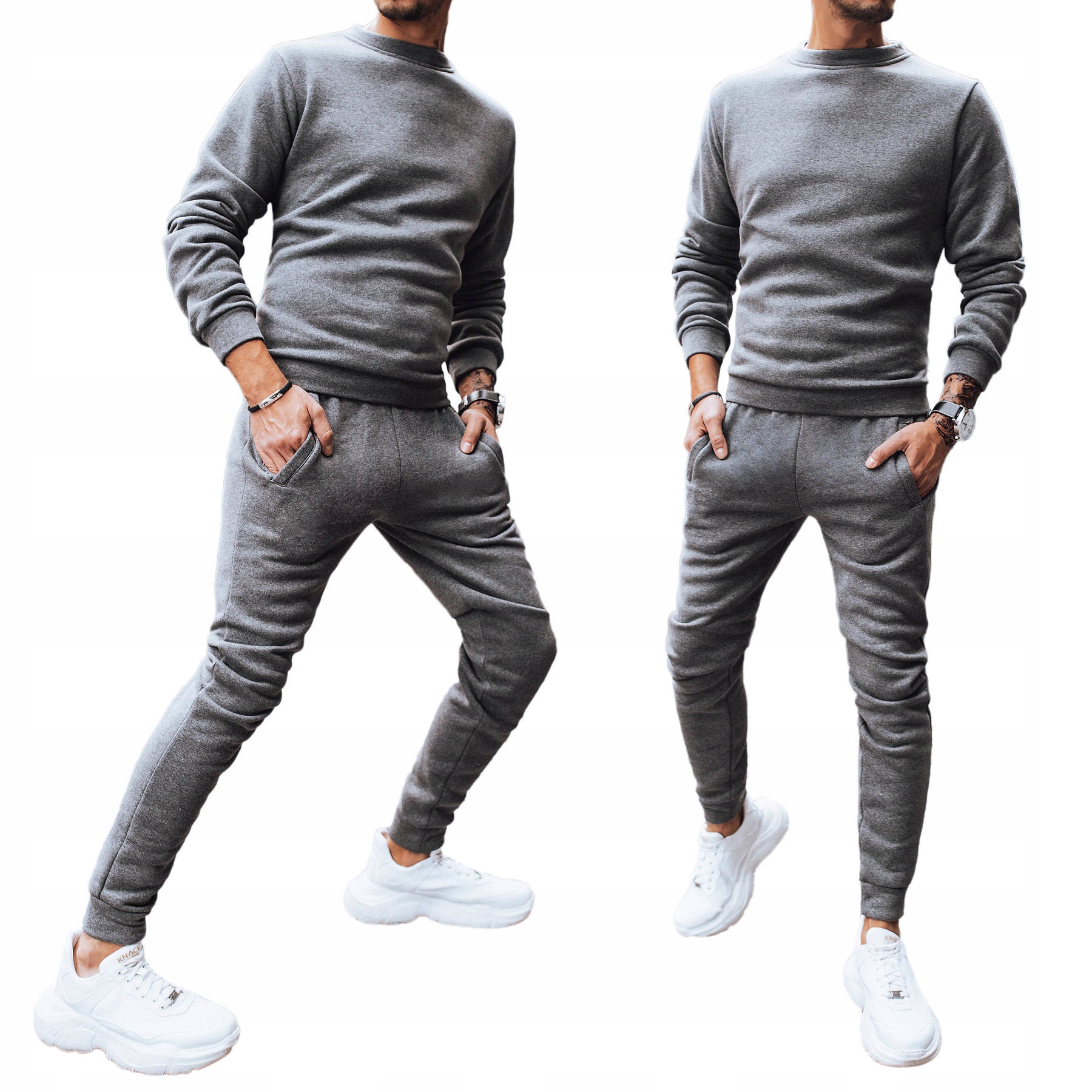 

Męski Komplet Dresowy Bluza Spodnie ax0522 XL