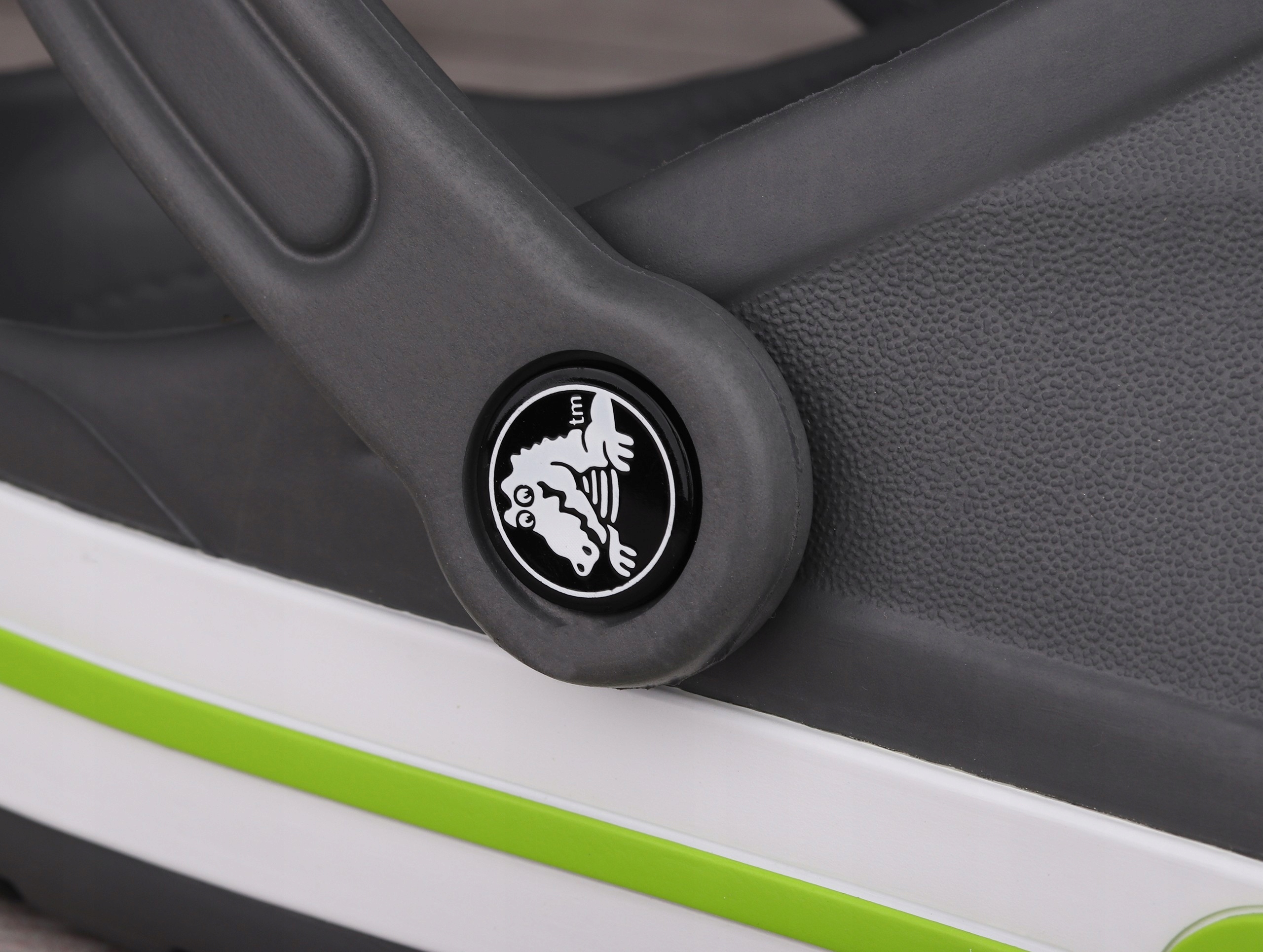 Klapki męskie chodaki Crocs CROCBAND SZARY, BIAŁY, ZIELONY Rozmiar 45,5