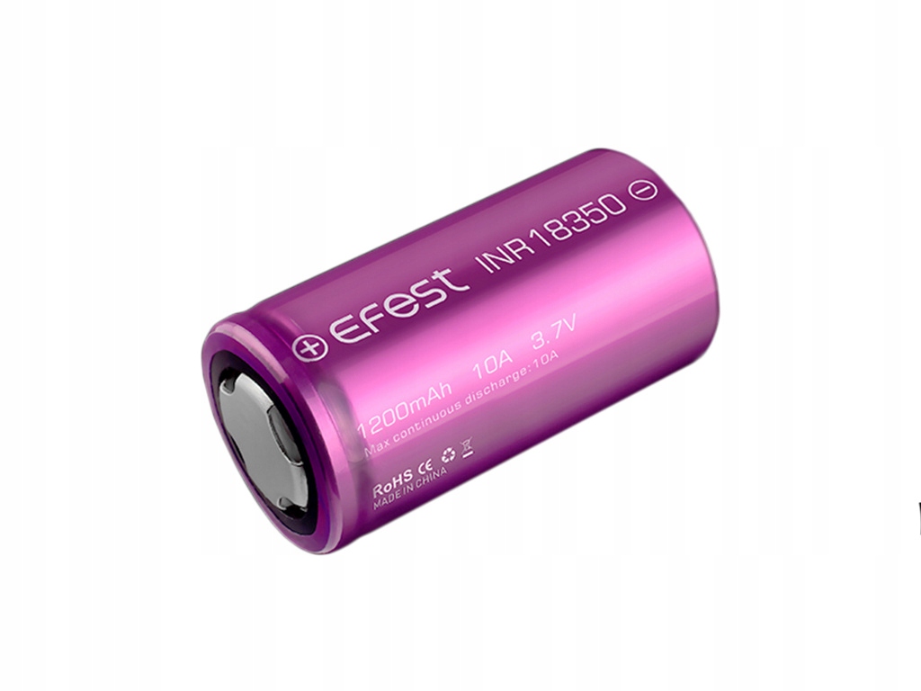 

Akumulator Efest Inr 18350 1200mAh 3,7V Li-Ion