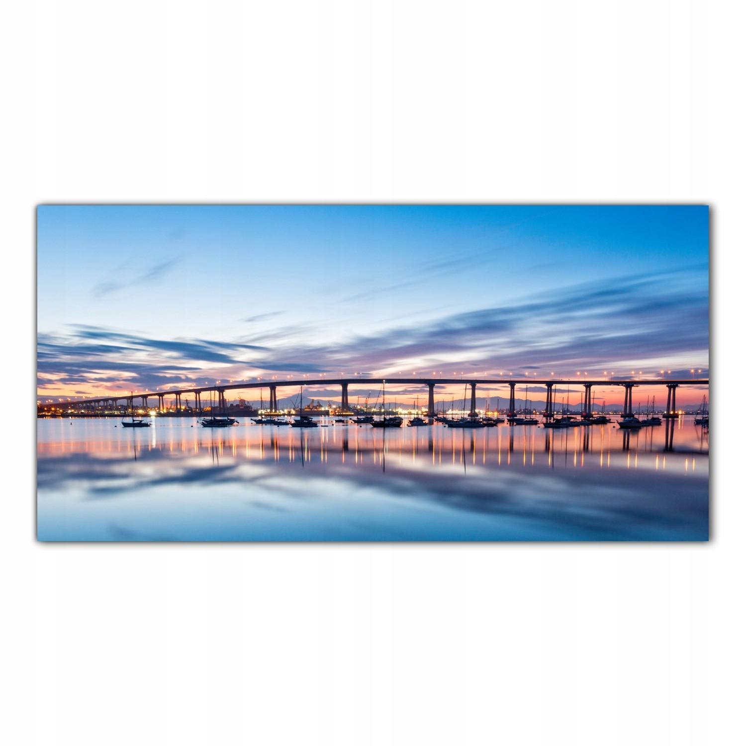 

Hartowany Obraz Szklany Most Wschód Słońca 120x60