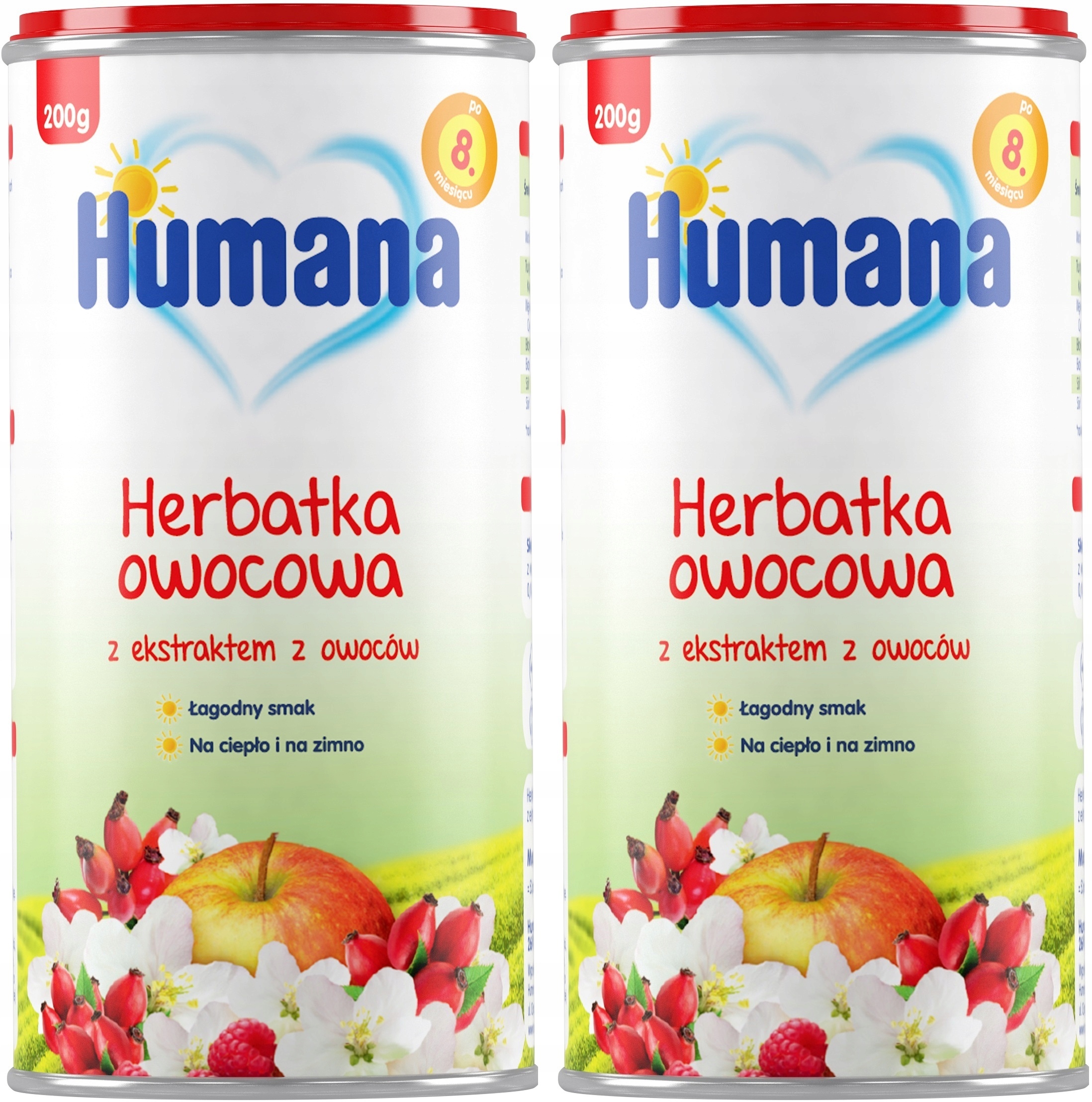 HUMANA HERBATKA OWOCOWA PO 8 MIESIĄCU 200G x2 - DW: 29/09/2027