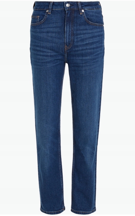 Tommy Hilfiger spodnie Straight Hw granatowy 30/28