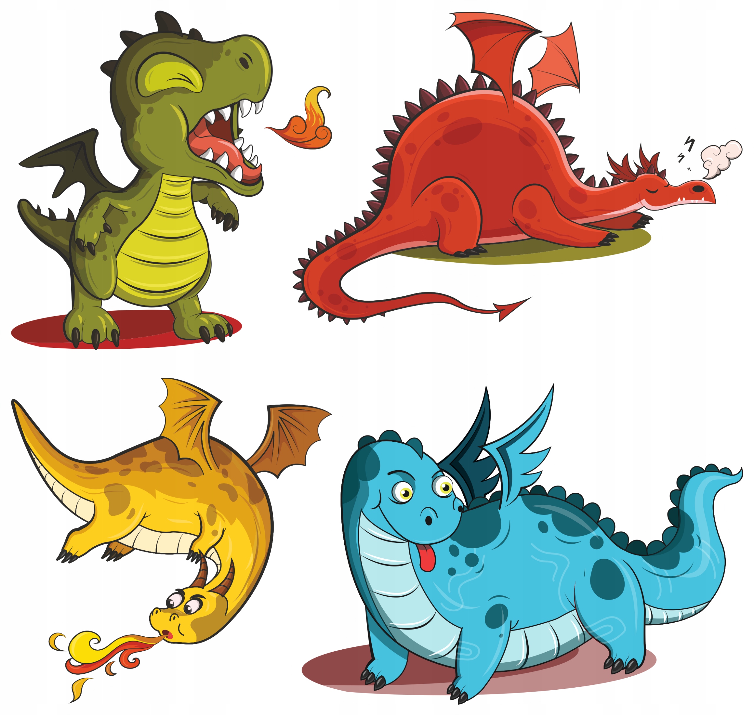 

Naklejki Na Okno Lustro Szybę Dinozaury Smoki