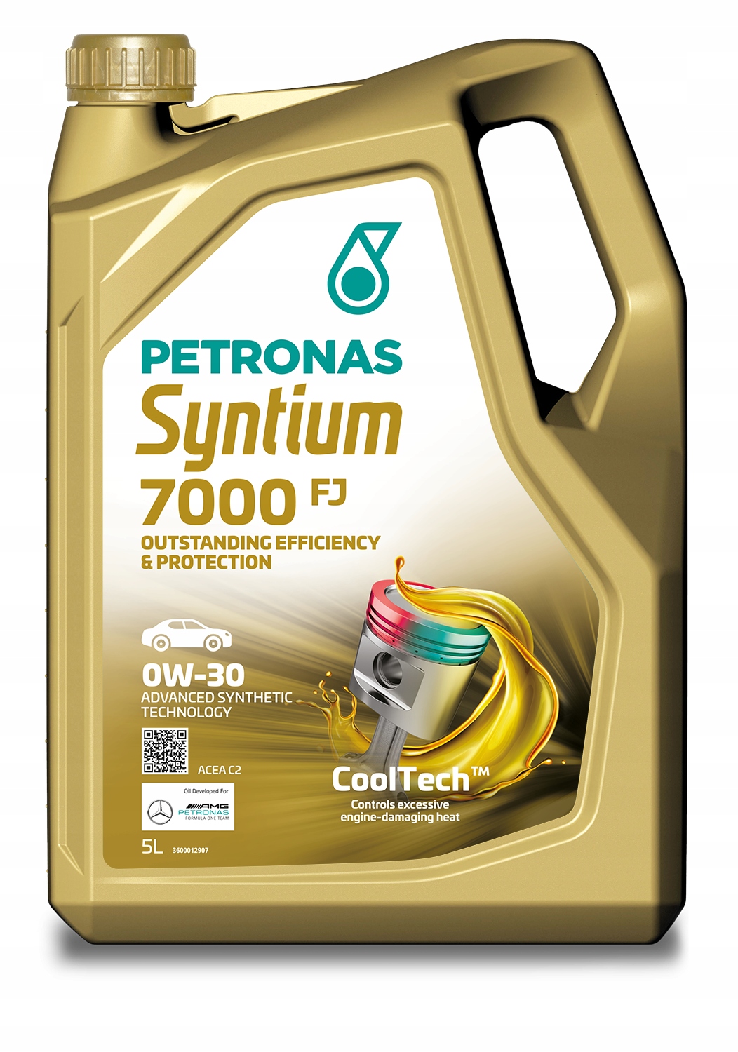 Motorový olej Petronas Syntium 7000 Fj Acea C2 0W-30 5L