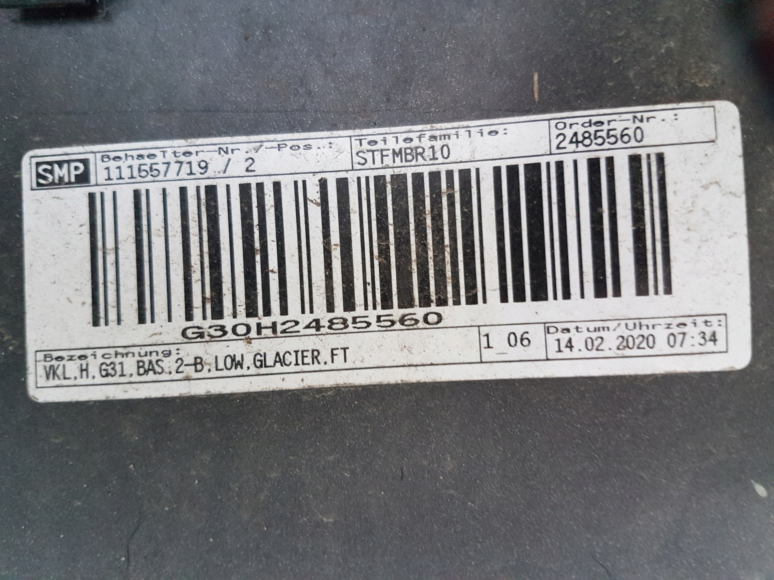 bumper rear BMW SERIA 5 G31