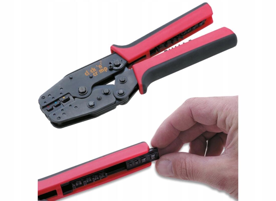 Sada upínacích kleští pro krimpování kabelových konců Click Crimp