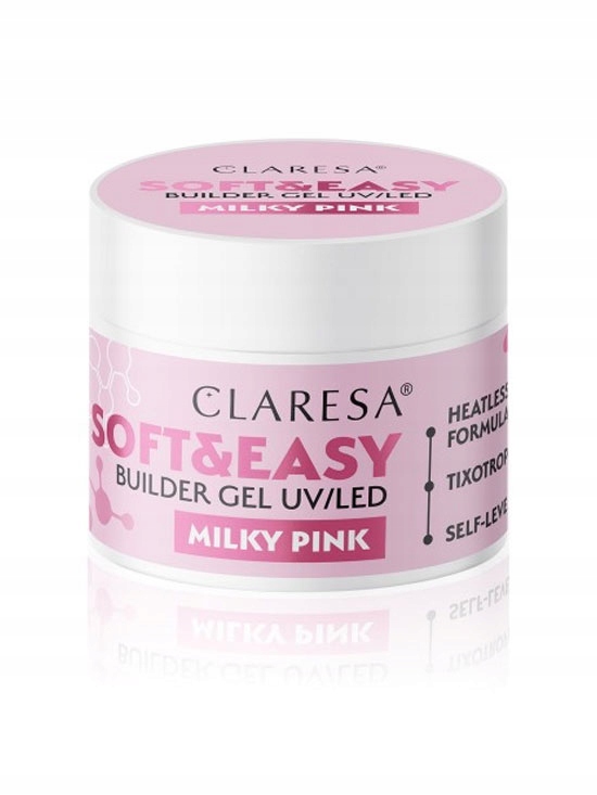 Claresa Soft&Easy Stavební Gel Milky Pink 90 g