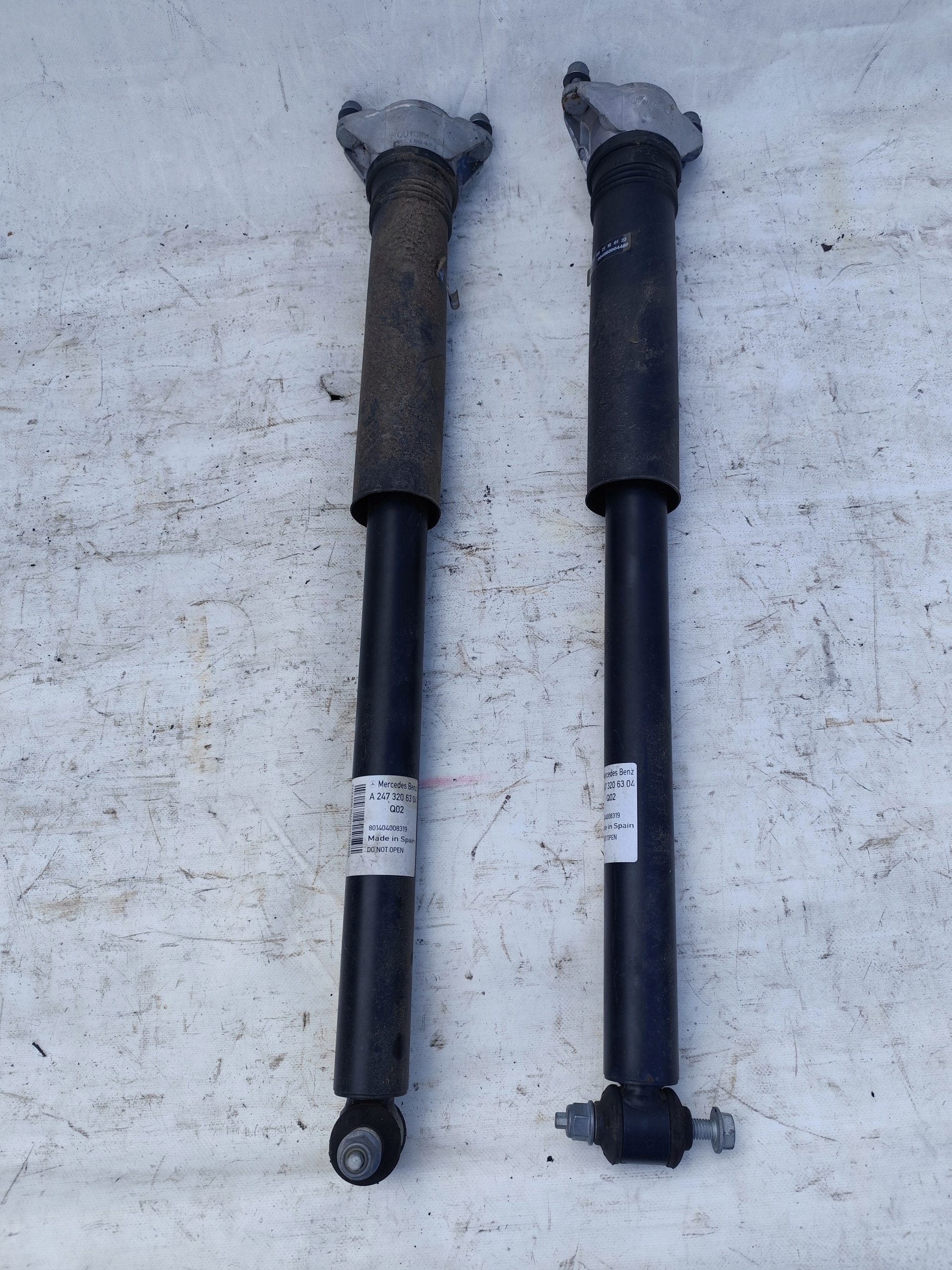 MERCEDES W247 B-KLASA shock absorber rear part right left