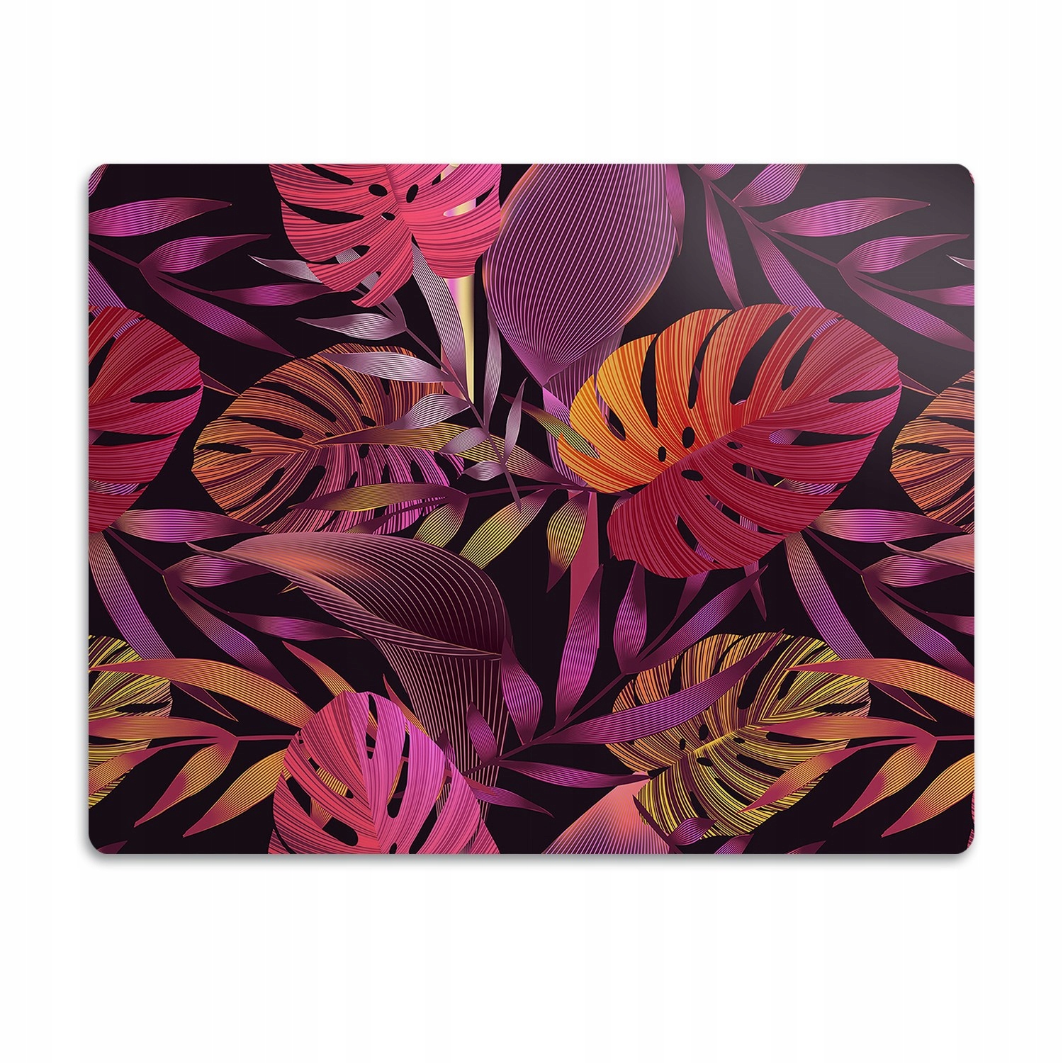 Levně Podložka pod misku Fialová džungle 60x40 cm