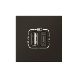 Nabíjecí zásuvka Usb A+c s rychlospojkou antracit Legrand 079193L